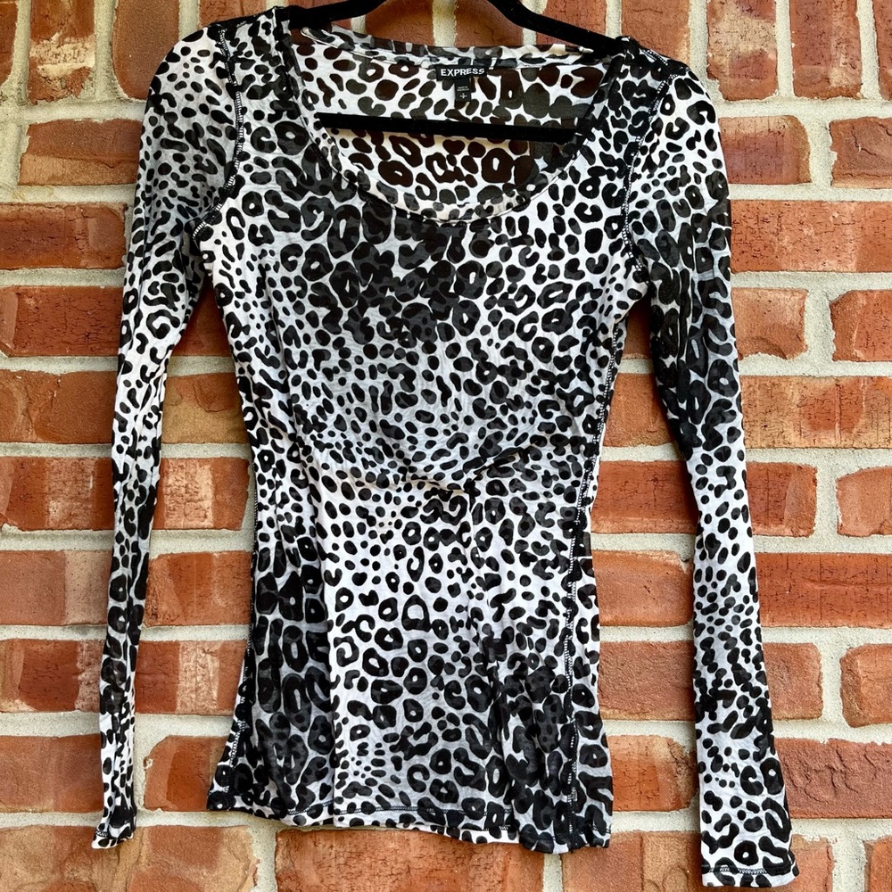 Animal print blouse